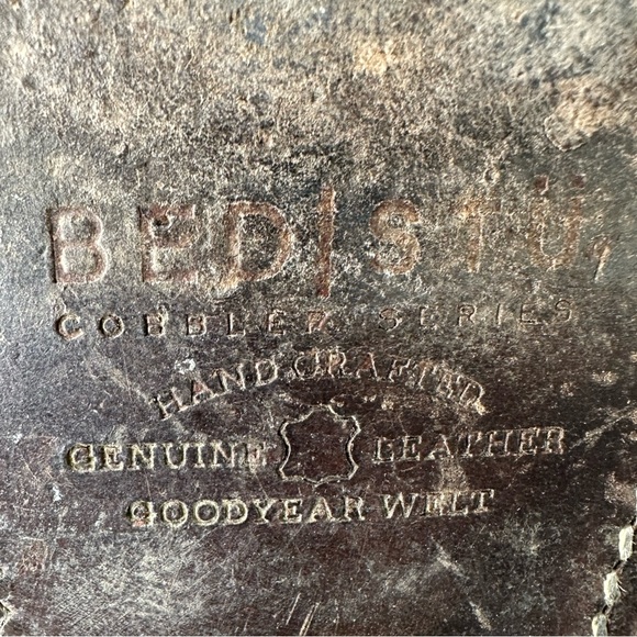 Bed|Stu Cobbler Series Women’s Handcrafted Leather Cowboy Boots Goodyear Welt - Picture 9 of 11